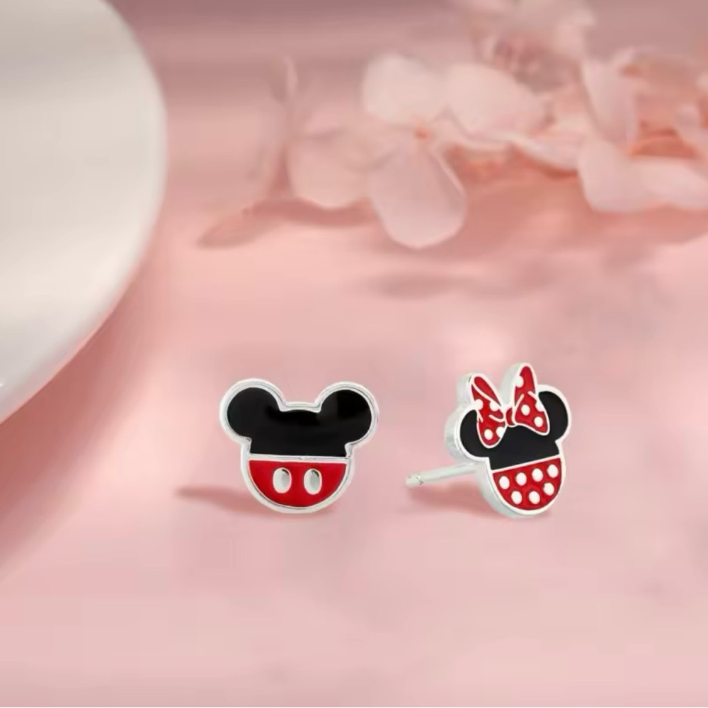 Mickey and Minnie Stud Earring